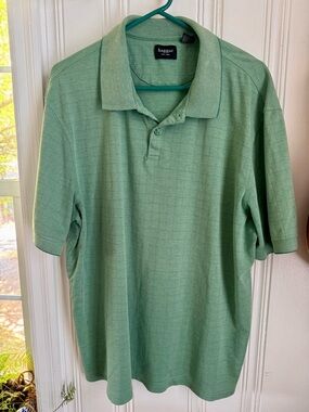 Haggar Mint Green Short-Sleeve Polo